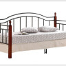 Купить Кровать LANDLER 90*200 красный дуб/черный с доставкой по России по цене производителя можно в магазине Другая Мебель в Астрахани