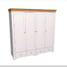 Шкаф 4х дверный с глухими дверями Бейли (массив)  купить по цене 89 977 руб. в магазине Другая Мебель в Астрахани