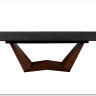 Стол обеденный Signal BONUCCI Ceramic 200 раскладной (черный Nero Greco/черный/орех)