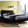 Кровать Signal MIRAGE VELVET TAP. 186 черный/золотой 160/200