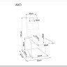 Стул кухонный SIGNAL AXO Brego 18 серый/черный