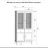 Шкаф для посуды Бон Вояж 222 из массива сосны