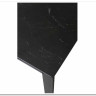 Стол CORNER 120 MATT BLACK MARBLE SOLID CERAMIC / BLACK, DISAUR