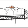 Купить Кровать Federica (mod. AT-881) 90*200 см (Day bed), красный дуб/черный с доставкой по России по цене производителя можно в магазине Другая Мебель в Астрахани