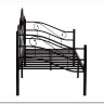 Купить Кровать Federica (mod. AT-881) 90*200 см (Day bed), красный дуб/черный с доставкой по России по цене производителя можно в магазине Другая Мебель в Астрахани