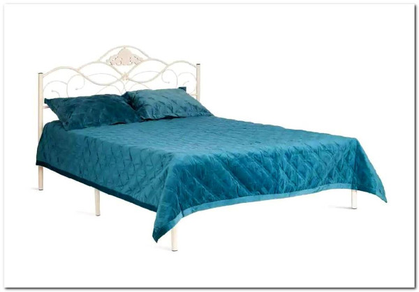 Купить Кровать Federica (mod. AT-881) 160*200 (Queen bed), Белый (butter white) с доставкой по России по цене производителя можно в магазине Другая Мебель в Астрахани