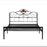 Купить Кровать Federica (mod. AT-881) 160*200 (Queen bed), красный дуб/черный с доставкой по России по цене производителя можно в магазине Другая Мебель в Астрахани