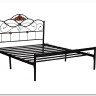 Купить Кровать Federica (mod. AT-881) 160*200 (Queen bed), красный дуб/черный с доставкой по России по цене производителя можно в магазине Другая Мебель в Астрахани