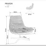 Кресло SIGNAL FELICIA Raven 44 корица/бежевый/черный мат