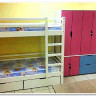 Двухъярусная кровать В-КР-040 80х190 Тимберс Кидс (массив сосны) купить по цене 37 900 руб. в магазине Другая Мебель в Астрахани