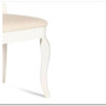Стул Афродита/ Aphrodite Ivory white, ткань кремовая с рисунком (А04)
