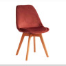 Стул TULIP SOFT (mod. 74) коралловый (HLR 44)/натуральный