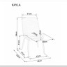 Стул кухонный Signal Kayla Bluvel14 (темно-серый)