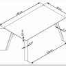 Стол обеденный Halmar HALIFAX (серый/черный)