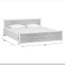 Купить Кровать Koen LOZ180x200 ясень снежный BRW с доставкой по России по цене производителя можно в магазине Другая Мебель в Астрахани