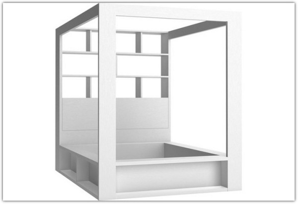 Купить Кровать со шкафом библиотечным и балдахином с основанием 160x200 4You by VOX с доставкой по России по цене производителя можно в магазине Другая Мебель в Астрахани