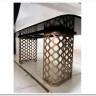 Стол CHIAVARI 220 KL-116 Черный мрамор матовый, итальянская керамика / бронзовый, DISAUR