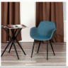 Стул VALENTINO (mod. PC45-2) Turquoise (бирюзовый)/Grey (серый)/чёрный