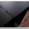 Стол обеденный Signal SALVADORE Ceramic 160 раскладной (черный Sahara Noir/черный мат)