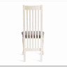 Стул DOLCE мягкое сидение бук, ivory white, велюр Tenerife Ultimate grey