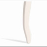 Стул DOLCE мягкое сидение бук, ivory white, велюр Tenerife Ultimate grey