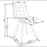 Стул кухонный Halmar K332 (зеленый/черный)