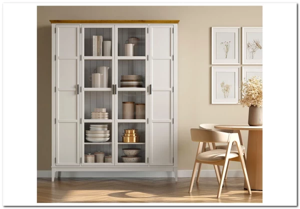 Шкаф для книг Квадро-С 422Ф из массива сосны