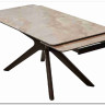 Стол EDER 160 GLOSS AMBER JADE SOLID CERAMIC / Орех, DISAUR