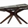 Стол EDER 160 GLOSS AMBER JADE SOLID CERAMIC / Орех, DISAUR