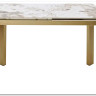Стол CORNER 120 GLOSS LUXURY PANDORA SOLID CERAMIC / шампань, ®DISAUR