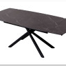 Стол RIVOLI 140 MATT BLACK MARBLE SOLID CERAMIC / BLACK