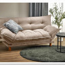 Диван HALMAR PILLOW раскладной, бежевый/дуб
