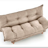 Диван HALMAR PILLOW раскладной, бежевый/дуб