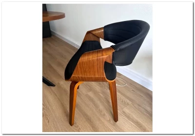 Стул кухонный Halmar K544 (черный/орех)