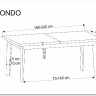 Стол обеденный Halmar EDMONDO 160 раскладной (дуб/черный)