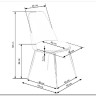 Стул кухонный Halmar K460 (розовый/золотой)