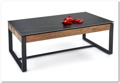 Стол журнальный Halmar RAMONA (черный/ореховый)