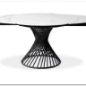 Стол BUENO 120 GLOSS GOLDEN JADE SOLID CERAMIC / BLACK, DISAUR