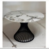 Стол BUENO 120 GLOSS GOLDEN JADE SOLID CERAMIC / BLACK, DISAUR