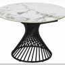 Стол BUENO 120 GLOSS GOLDEN JADE SOLID CERAMIC / BLACK, DISAUR