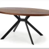 Стол обеденный Halmar LOCARNO (ореховый/черный)