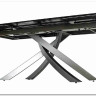 Стол ESTEBIO 160 KL-99 Белый мрамор матовый, итальянская керамика/ Серый металлик, DISAUR
