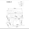 Кресло SIGNAL CAMELLIA Velvet Bluvel 14 (серый/золотой)