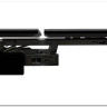 Стол Кентукки 3 140 БЕЛЫЙ МРАМОР, стекло / ЧЕРНЫЙ