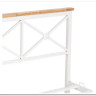Купить Кровать Iris (mod.9311) дерево гевея/металл, 160*200 см (Queen bed), Белый (White) с доставкой по России по цене производителя можно в магазине Другая Мебель в Астрахани