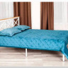 Купить Кровать Iris (mod.9311) дерево гевея/металл, 160*200 см (Queen bed), Белый (White) с доставкой по России по цене производителя можно в магазине Другая Мебель в Астрахани