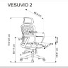 Кресло компьютерное HALMAR VESUVIO 2 серый/белый