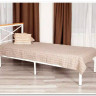 Купить Кровать Iris (mod.9311) дерево гевея/металл, 90*200 см (Single bed), Белый (White) с доставкой по России по цене производителя можно в магазине Другая Мебель в Астрахани
