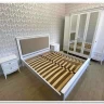 Купить Кровать двуспальная Римини с мягким изголовьем с доставкой по России по цене производителя можно в магазине Другая Мебель в Астрахани