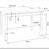 Стол обеденный Halmar TIAGO 140 раскладной дуб крафт/черный